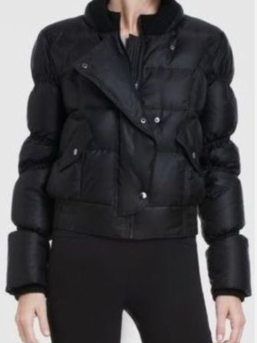 Black Women's Puffer Jacket - BCBG size S